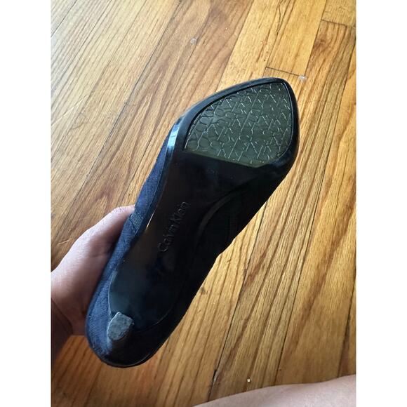 Calvin Klein Joanie Dark Blue Suede Ankle Booties – Women’s 8 - Picture 4 of 8